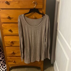 brown long sleeve shirt